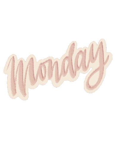 Pink Monday Sticker