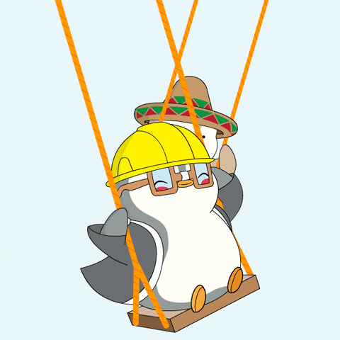 Playing Hang Out GIF by Pudgy Penguins