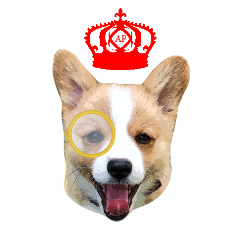 Queen Corgi Sticker by AffiniPay