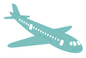 Travel Flying Sticker