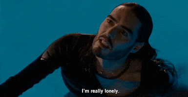 lonely russell brand GIF