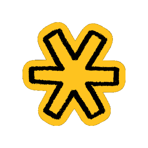 Asterisk Saatchi Art Sticker by SecretMediaNetwork