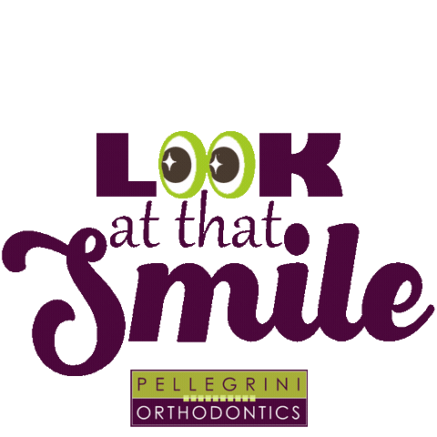 Braces Smile Sticker by PellegriniOrthodontics