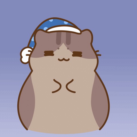 Tired Good Night GIF by Bichi Mao