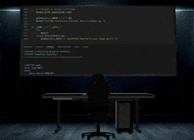 Coding Big Screen GIF