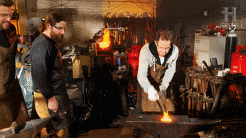 forging oh yeah GIF by HISTORY UK