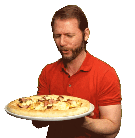 Hungry Pizza Time Sticker By GIF