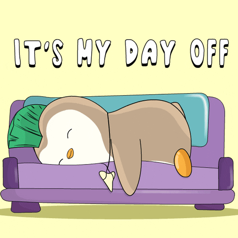 Tired Day Off GIF by Pudgy Penguins