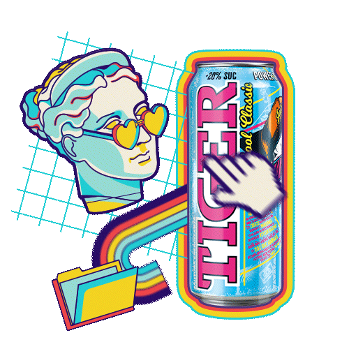 Tiger Tigerenergydrink Tigerclassic Tigermax Tigerzero Tigerufo Tigernewschoolclassic Tigerbubblegum Sticker by Tiger Energy Drink