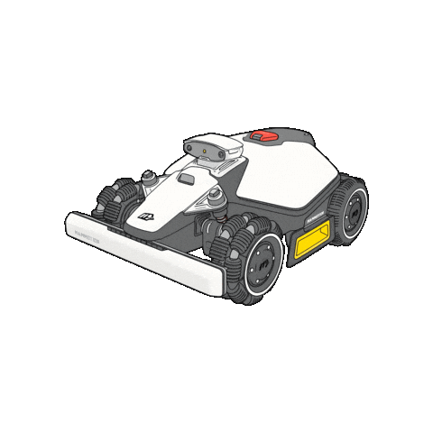 Lawnmower Luba Sticker by Mammotion Tech