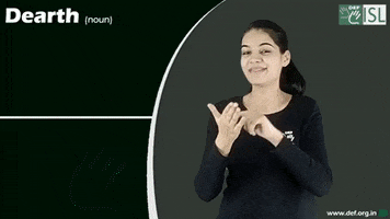 Sign Language Dearth GIF by ISL Connect