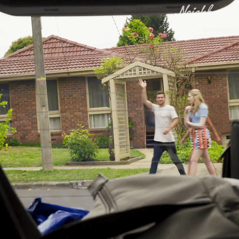 Ramsay Street Goodbye GIF by Neighbours (Official TV Show account)
