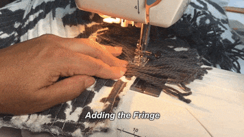 soseweasy fringe sewing bath mat so sew easy GIF