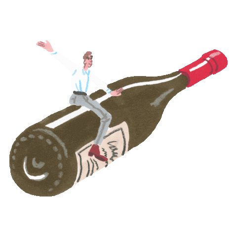 Wineshop Sticker by Pien