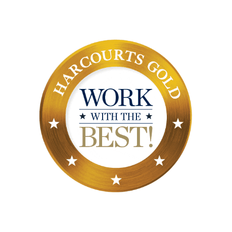 Work With The Best Sticker by Harcourtsgold