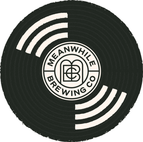 Record Stayawhile Sticker by Meanwhile Brewing