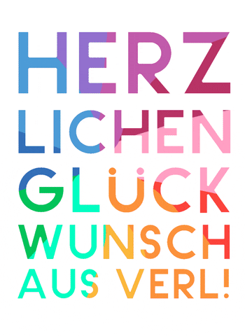 Glückwunsch Verl GIF by HeimatkundeVerl.de