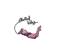 Illustration Chill Sticker