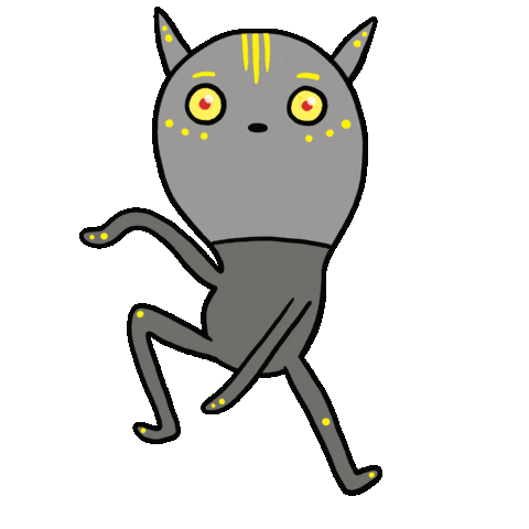 Rave Alien Dance Sticker