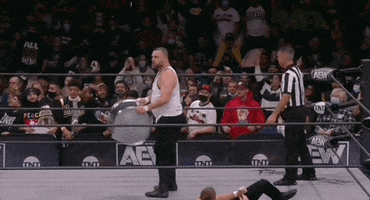 Trash Can Tbs GIF by All Elite Wrestling on TV