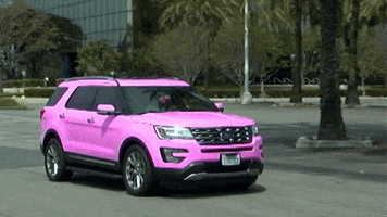Animation Pink Car GIF
