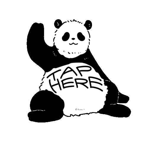 Panda Taphere Sticker by wakuta