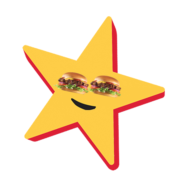 Happy Happystar Sticker by Carl's Jr.