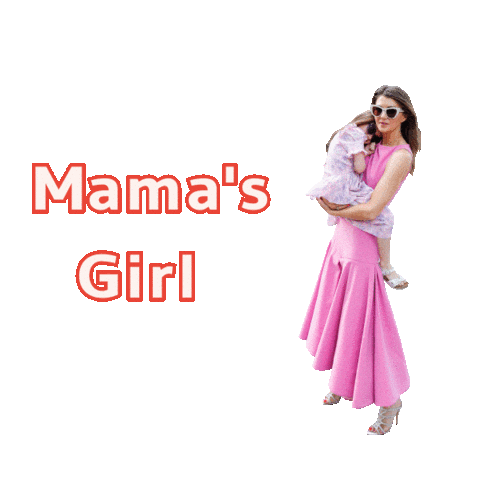 Mamas Girl Mom Sticker by Glitter and Bubbles