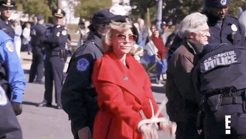 Jane Fonda Activist GIF by E! - Find & Share on GIPHY