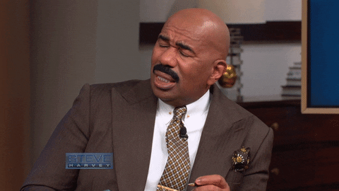 Giphy - Confused Look To God GIF by Steve Harvey TV
