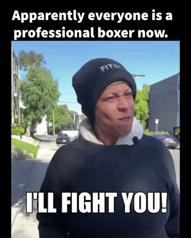 Fight Me Bad Ass GIF by Holly Logan