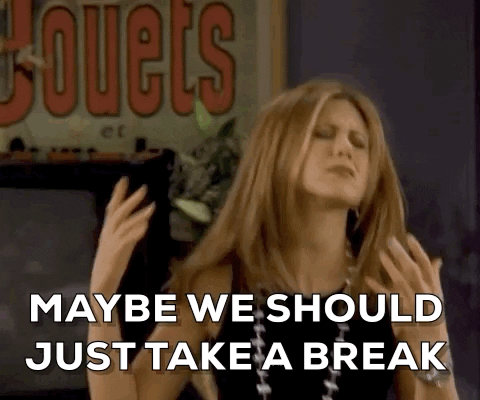 The One Where Ross And Rachel Take A Break GIFs - Get the best GIF on GIPHY