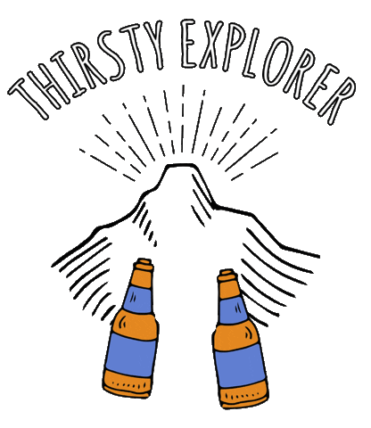 Thirsty Explorer Sticker