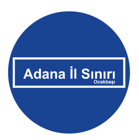 Adana İl Sınırı Sticker