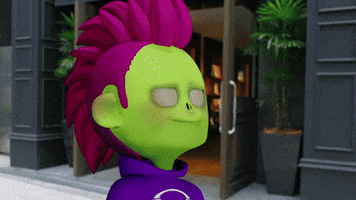 elevate-m monster zombie think smart GIF