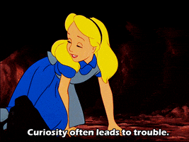 alice in wonderland curiosity GIF alice in wonderland curiosity GIF