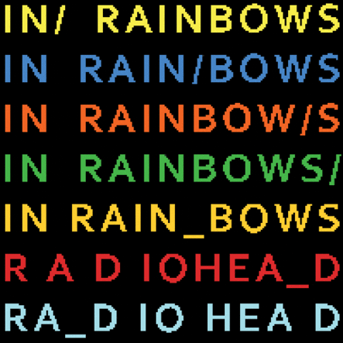 in rainbows radiohead GIF