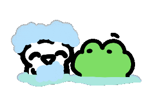 Shower Frogman Sticker by Annafish