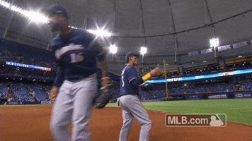 milwaukee brewers special handshake GIF by MLB