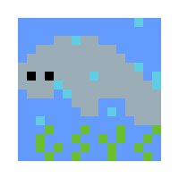 Sea Cow Pixel Sticker