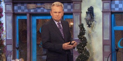 pat sajak reading GIF by Wheel of Fortune
