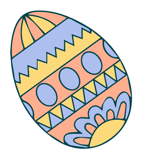 Easter Eggs Spring Sticker by Laiko
