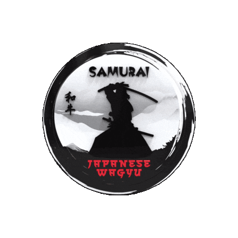 Samurai Sticker by Evo Meats Ltd