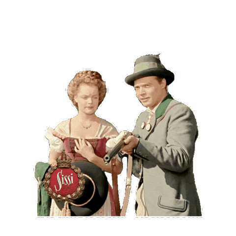 Romy Schneider Forest Sticker by Sissi Trilogie