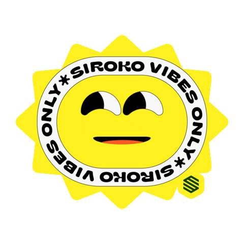 Happy Vibes Sticker by Siroko