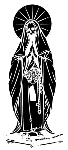 Santamuerte Sticker by Sneakreaper Industries