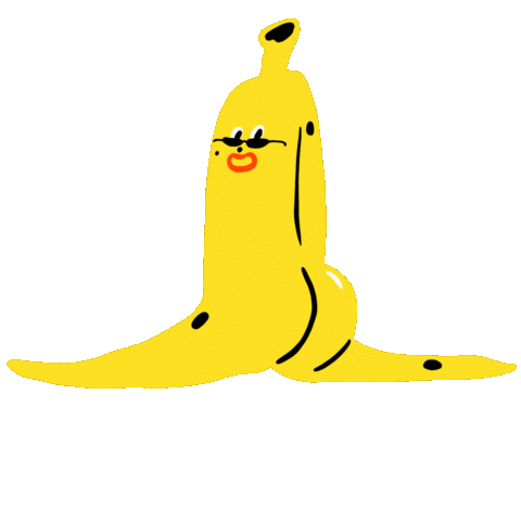 Banana Split Wow Sticker by Messenger