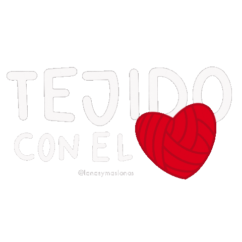 Lana Tejer Sticker by Lanas y mas lanas