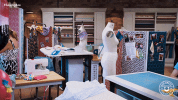 Sewing Bee Flamingo GIF by The Great British Sewing Bee
