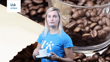UniqueNederland koffie bakkie bonen jijbentunique GIF